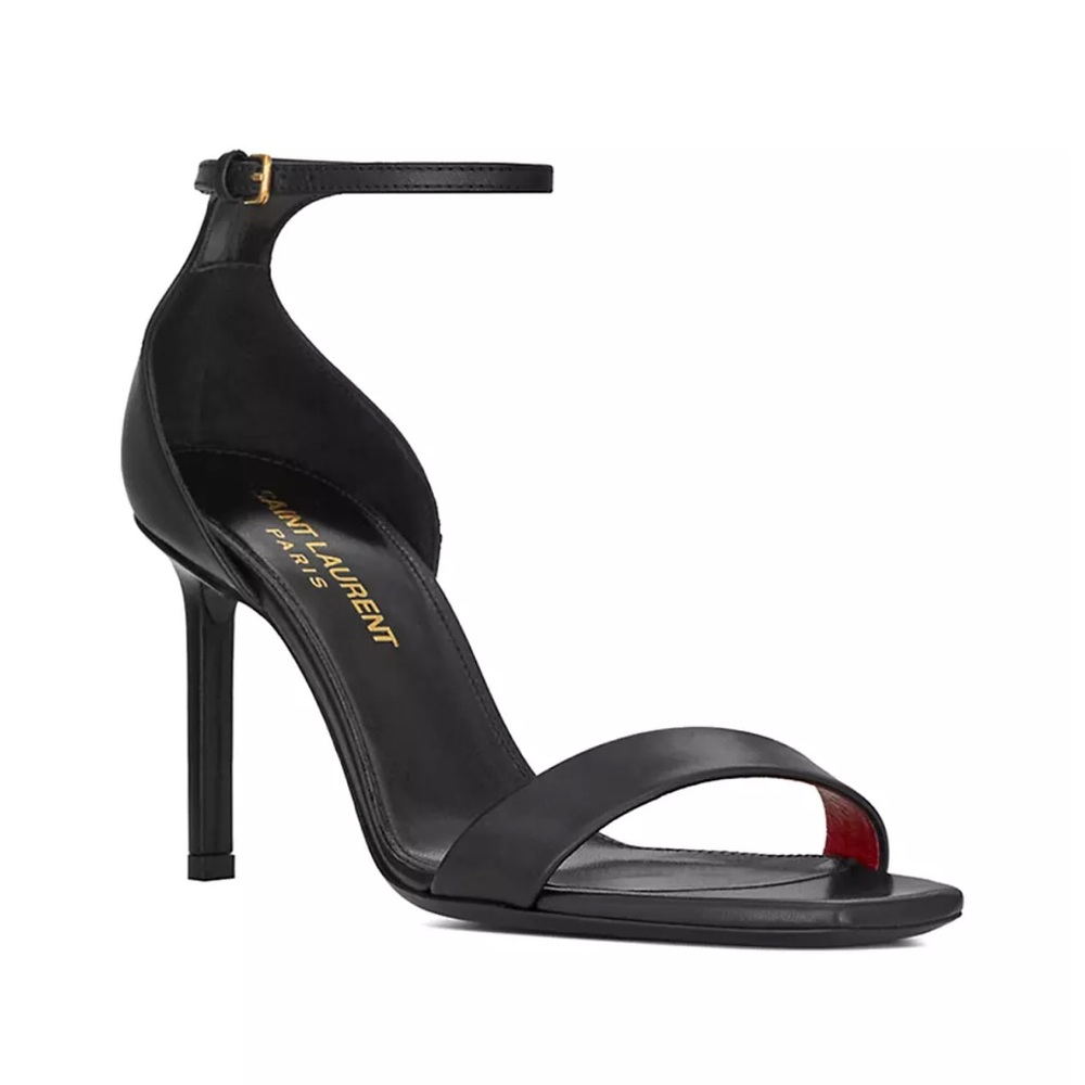 Saint Laurent Amber Sandal in Leather 85mm